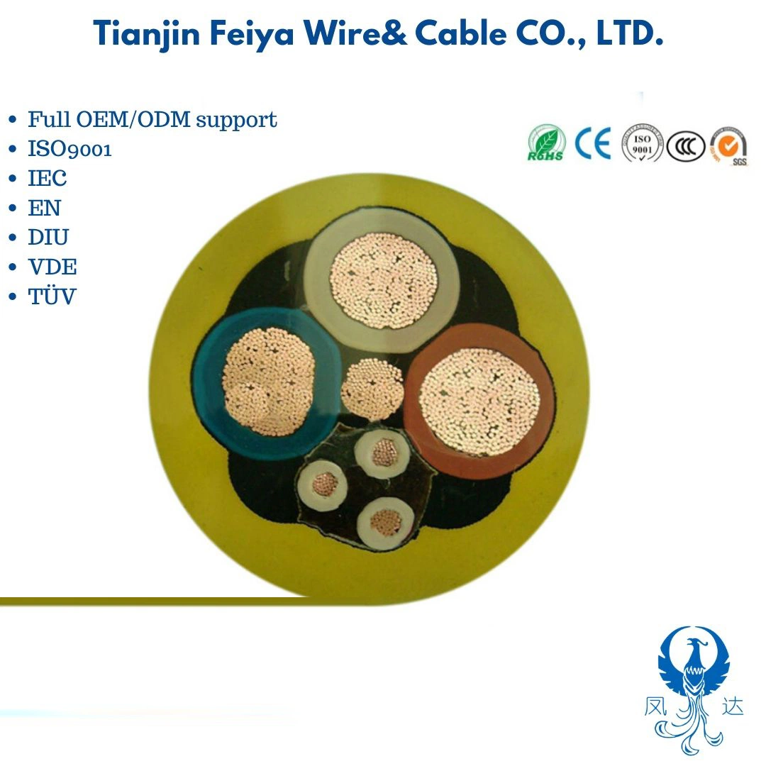 Nyy Mining Machine Cable Wire Nsshou 0.6/1 Kv with Individual Core Screen and Pilot Conductor Aluminium Control Cable Electric Waterproof Rubber Cable