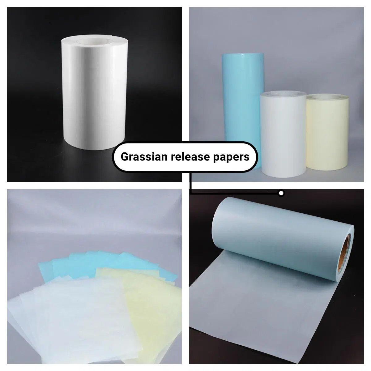 Supplied with Coloured Glass Backing Paper Suitable for Rotary and Flat Die-Cutting High Temperature Moisture Oil Resistant Generally Used for Packaging