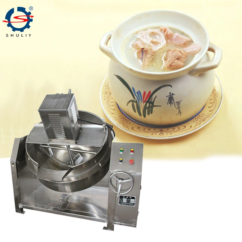 Factory Price 200L Jacketed Kettle Machine with Gas Heating Chicken Cooking Machine