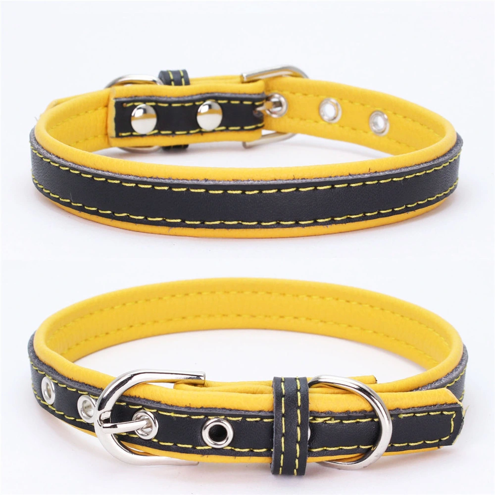 Hot Selling Double Leather Comfort Substrate Belt Type Pet Collar