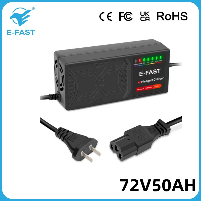 72V50ah Lead-Acid Start Stop Rechargeable Pulse Battery Charger for E-Bicycle Motorcycle