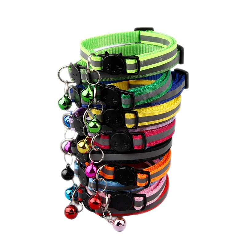 Quick Release Safety Buckle Bell Reflective Pet Dog Collar