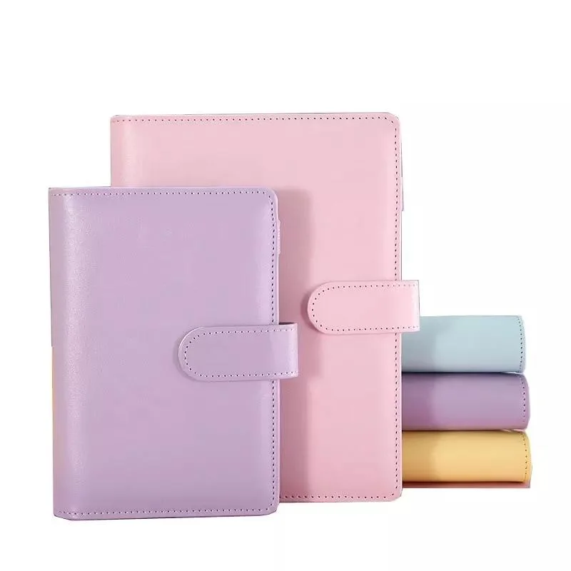 Custom PU Leather Budget Binder Office Supplies with Buckle Notebook
