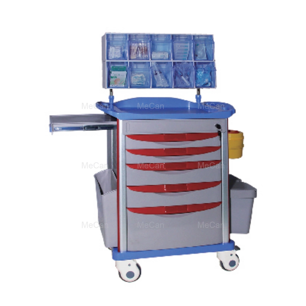 Customized Stainless Steel Two-Drawer Collecting Nursing Trolley Hospital Cart with Good Service