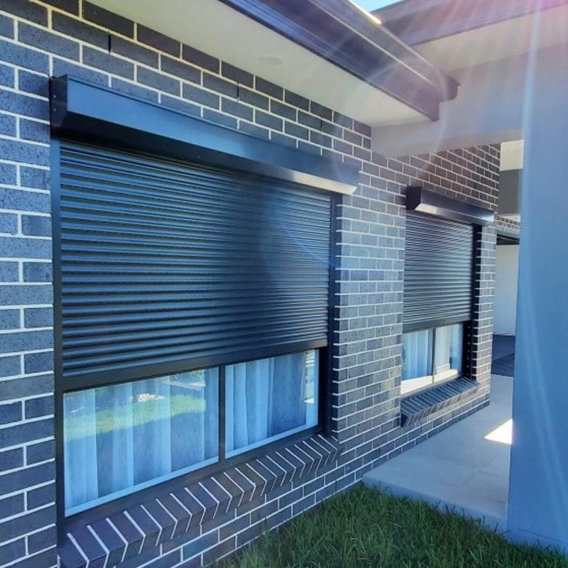 2-20% Discount Exterior Security Motorized Blinds Insulated Window Shades European Aluminum Roller Shutter