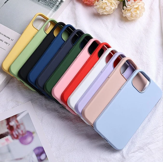 Multi Color Liquid Silicone Mobile Phone Back Cover Case