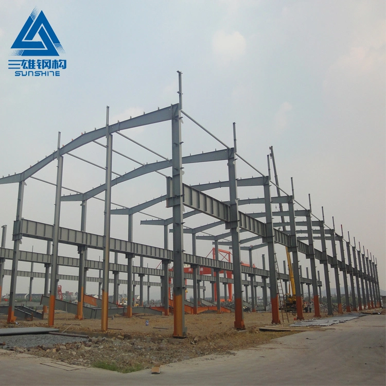 Structural Steel Warehouse with Purlin Steel Beam for Gabon