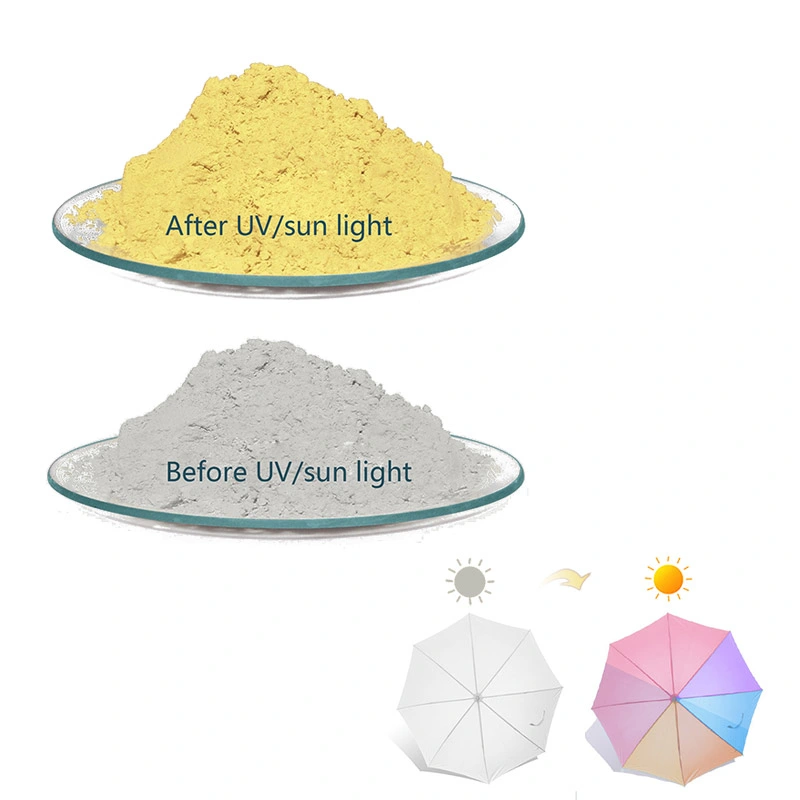 Newest UV Sun Activated Change Color Pigment Powder White to Colorant Photochromic Pigment for Coating Resin Art Nails Ink Paint