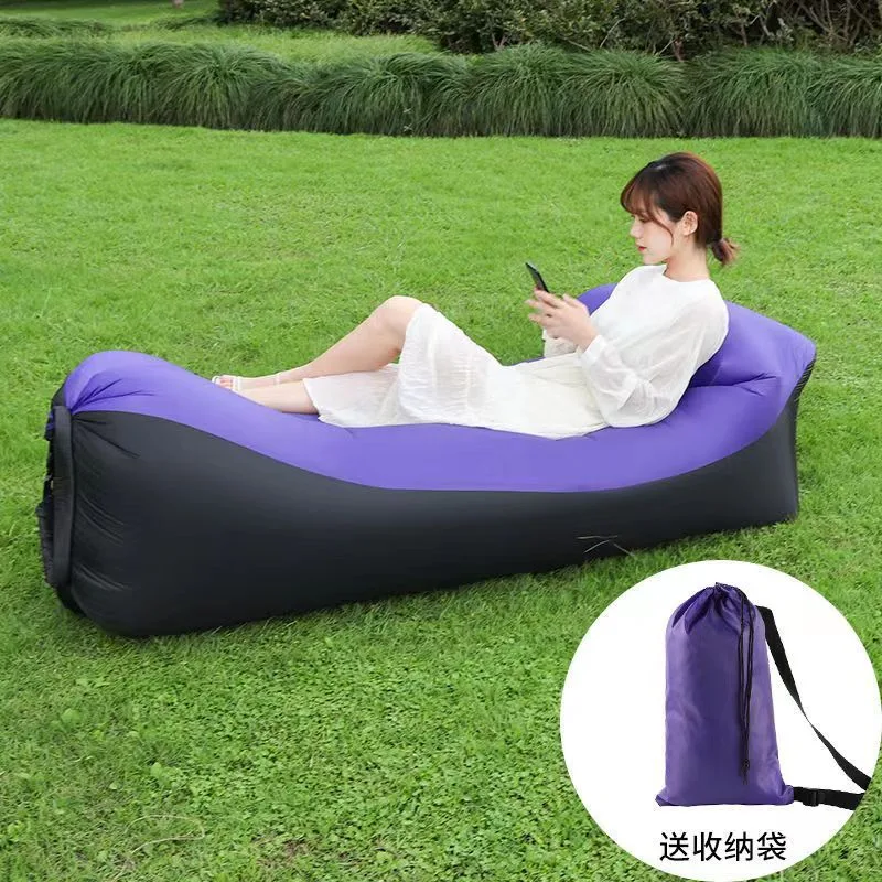 Folding Fast Inflatable Sofa Camping Air Sofacamping Inflatable Cushion Outdoor Beach Inflatable Bed