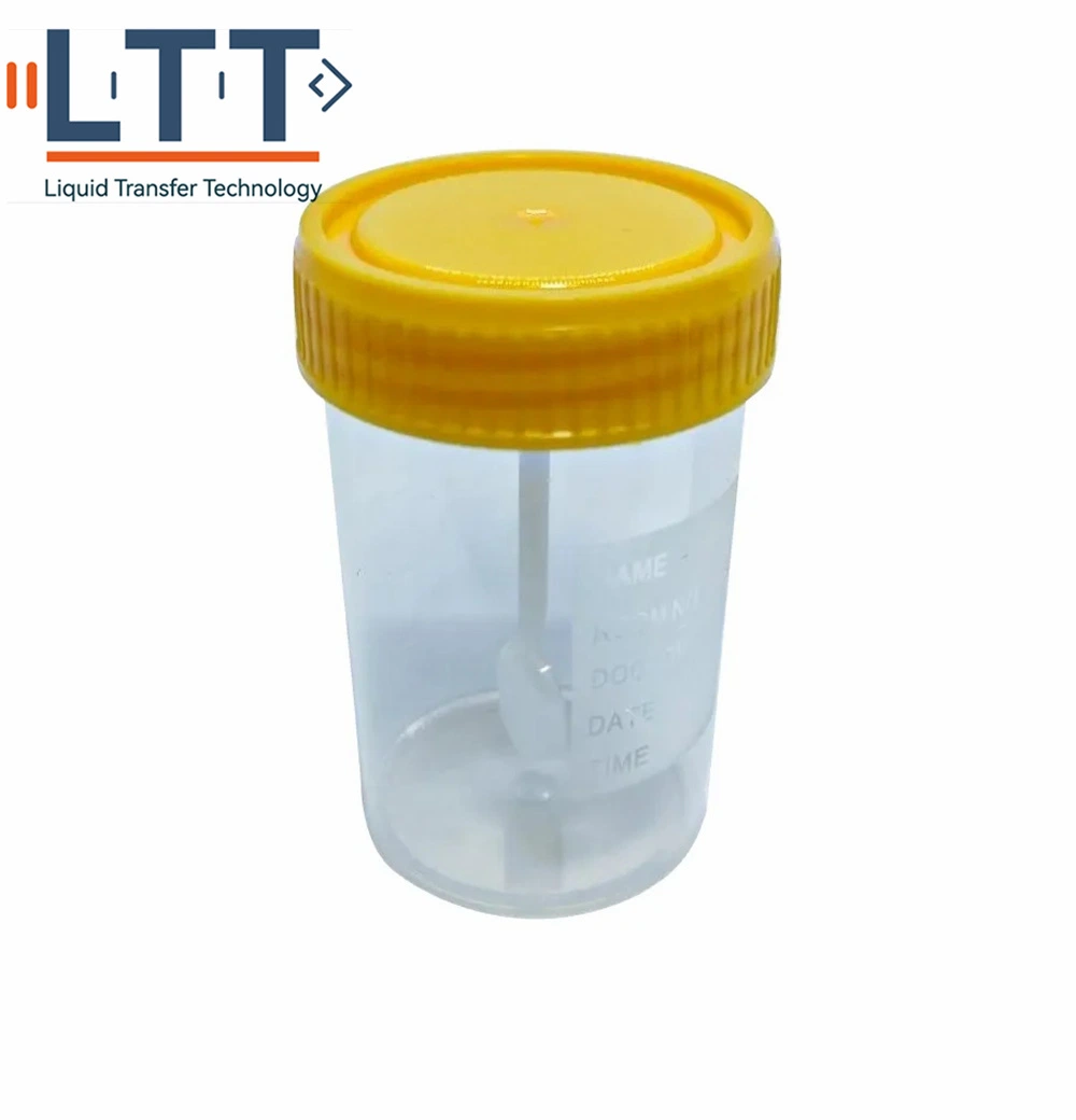 Disposable Plastic 100ml Urine Container with Screw Cap