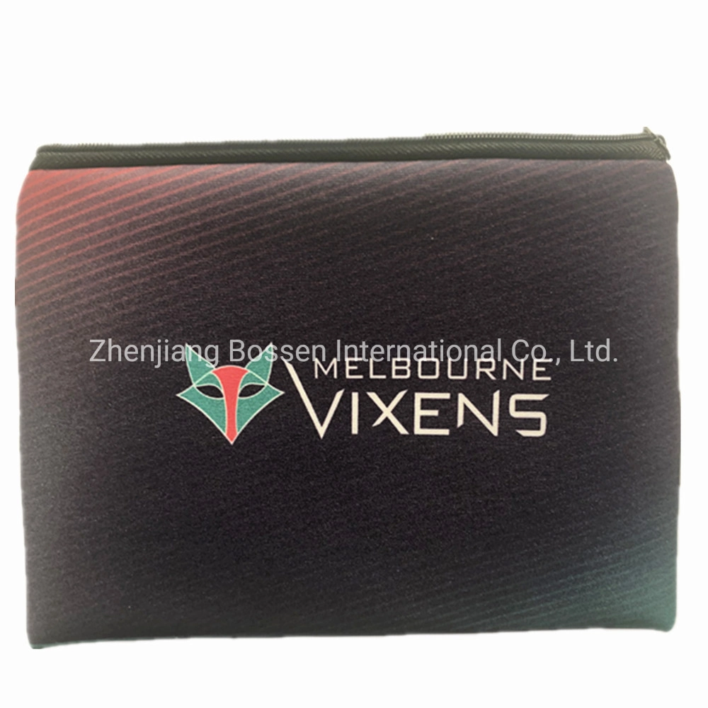 OEM Customized Logo Printed Cotton Polyester File Bag Zipper Packaging Bag Pencil Case