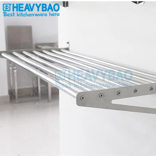 Heavybao Hotel Kitchen Restaurant Stainless Steel Practical and Stable Floating Wall Shelf