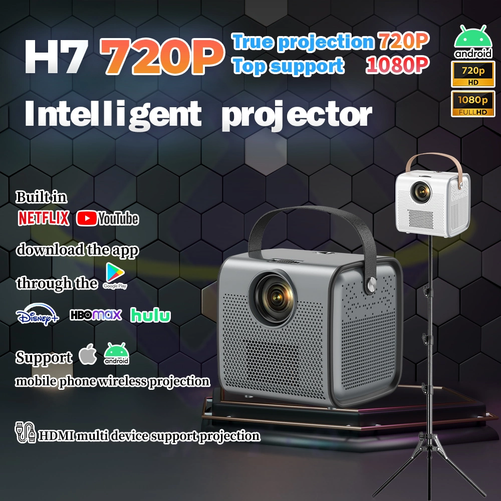 High Brightness Full HD Portable Home Theater Intelligent H7 Large Screen Projector