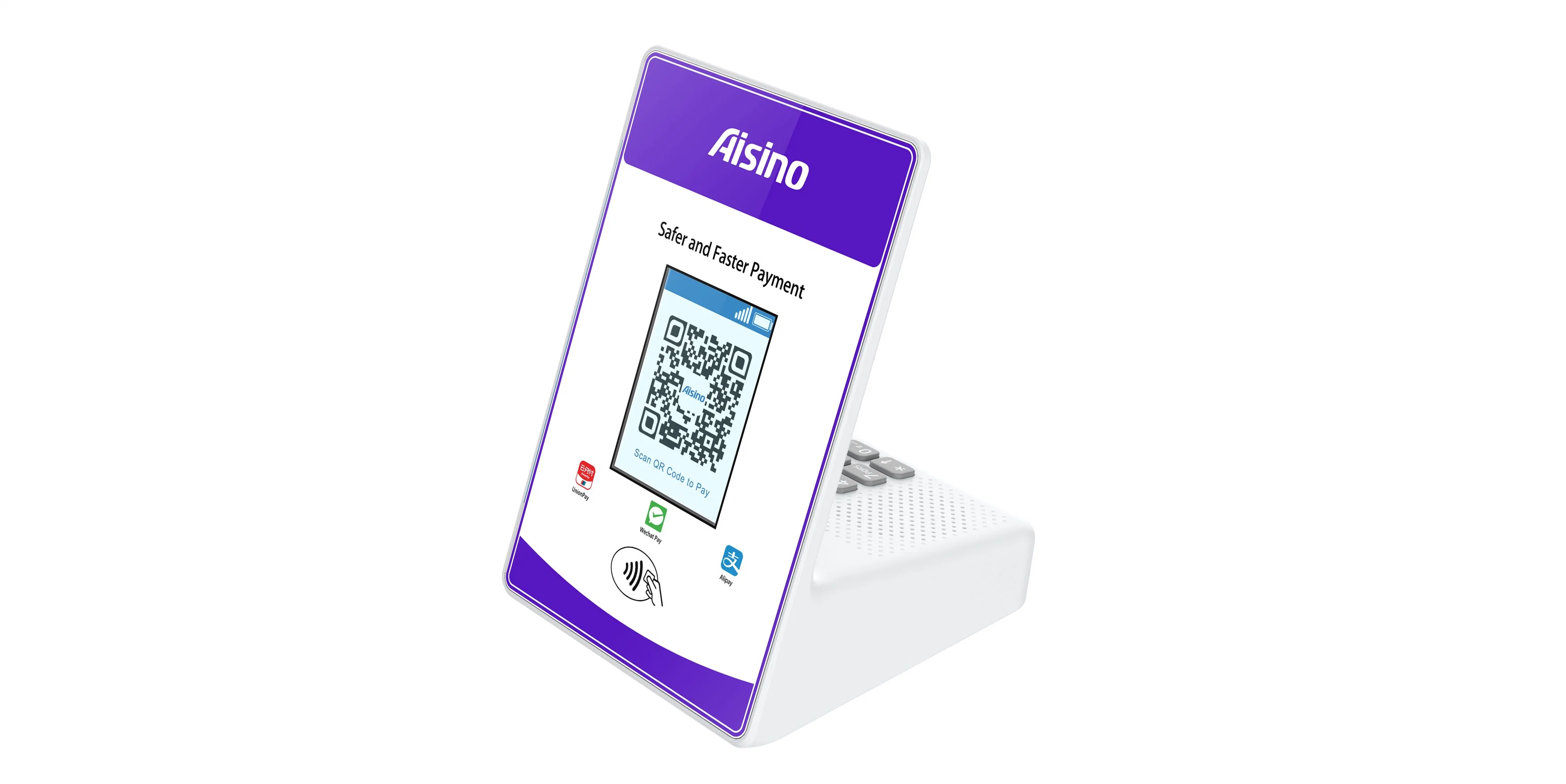 Q161 Farbbildschirm 4G/Wi-Fi Drahtlose dynamische QR-Code Terminal-Anzeige POS.