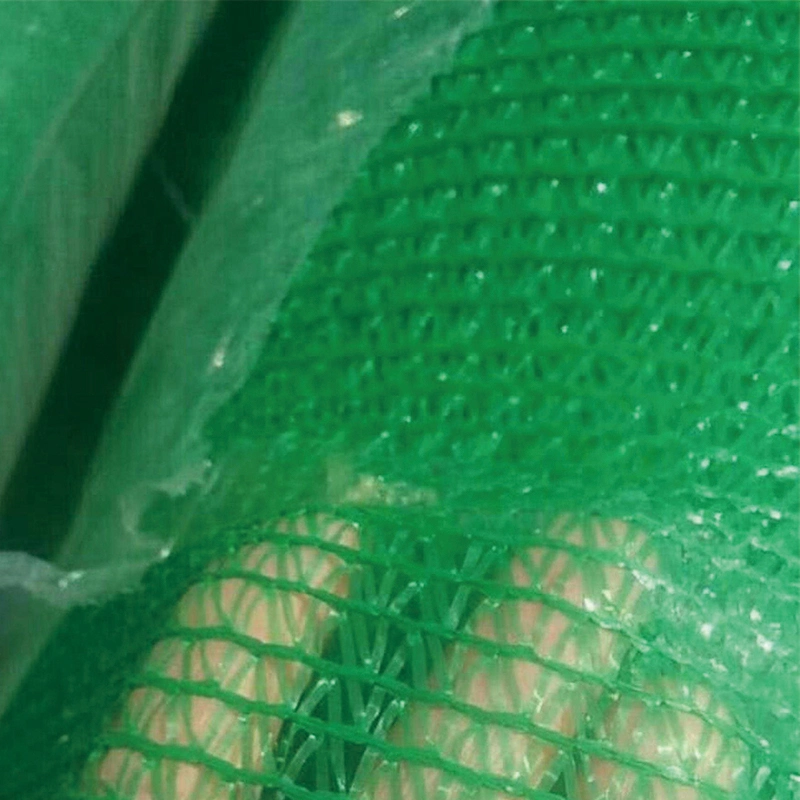 Fábrica de efectivo Verde polvo-a prueba de Construcción Net Sitio malla densa a prueba de polvo Cubierta de la red de tierra Polietileno cable plano a prueba de polvo Red