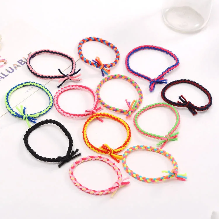 Handmade Rainbow Colored Cute Unicorn Cartoon Animal Charm Elastic Children's Bracelet Sweet Girl Gift