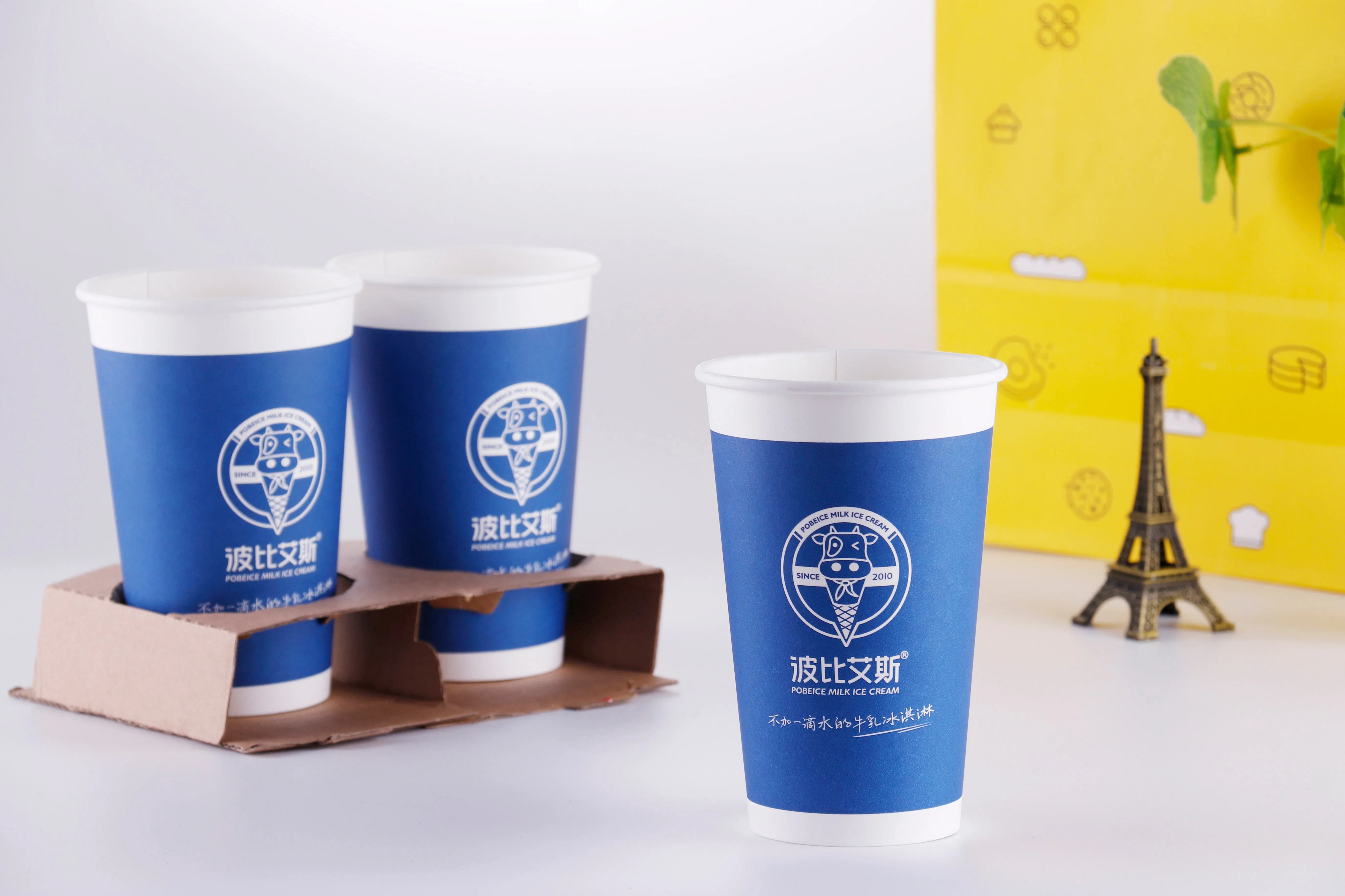 Various Sizes Customized Single Wall/ Double Wall/ Ripple Wall Disposable Paper Cups for Hot Beverage Coffee/ Tea/ Milk Tea