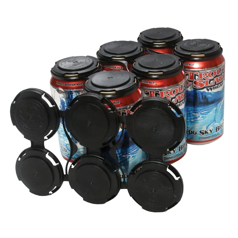 Plastic Dust-Free 6 Pack Aluminum Can Carriers Holders Handles for Beer Cans