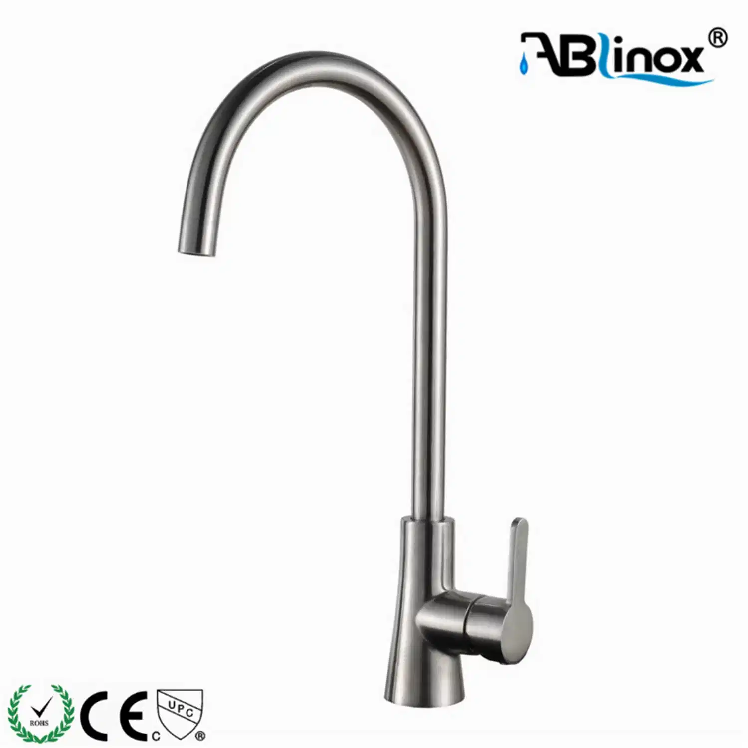 Factory Customized Single Handle Deck Mounted Healthy 304 Kitchen Faucet