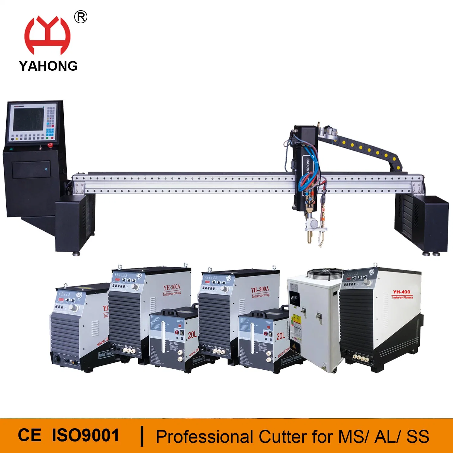 CNC Portal Plamsa Oxy combustible Corte máquina de metal con Oxy Antorcha de acetileno