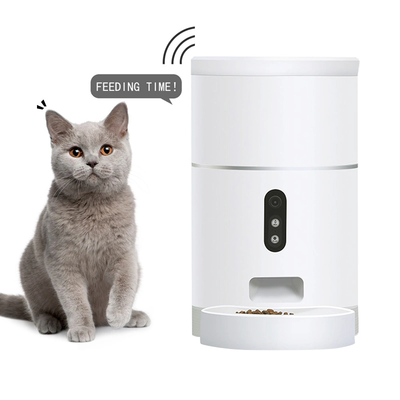 New Arrival 4L WiFi Intelligent Dog Cat Food Dispenser Voice Recorder Automatic Pet Feeder WiFi