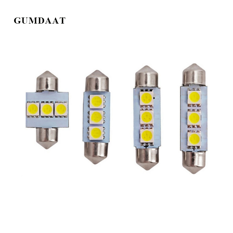 C5w 3LED SMD 36mm Xenon White Bulb Plate Shuttle Festoons Dome Light