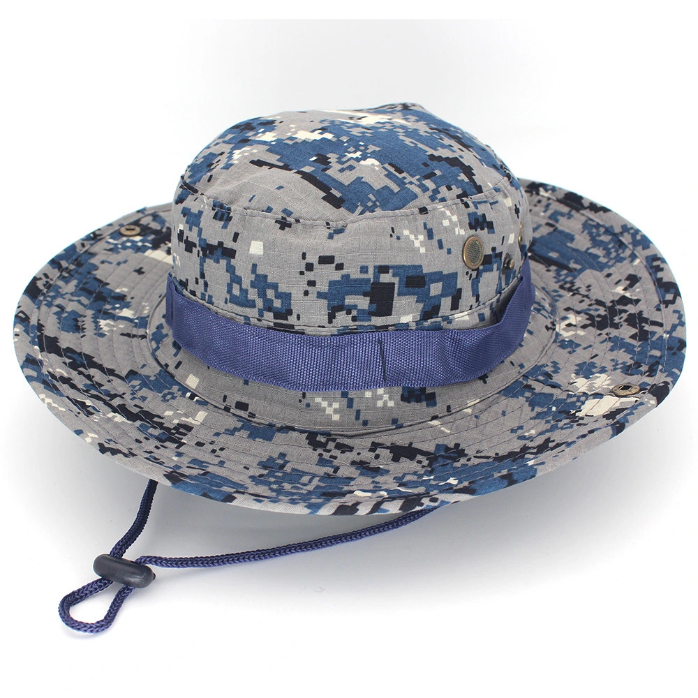 Hombres al por mayor combate Sol táctica caza Woodland Camuflage Bonnie Hat