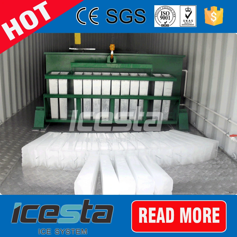 Industrial Icesta 30 toneladas de bloque de refrigeración directa la máquina de hielo