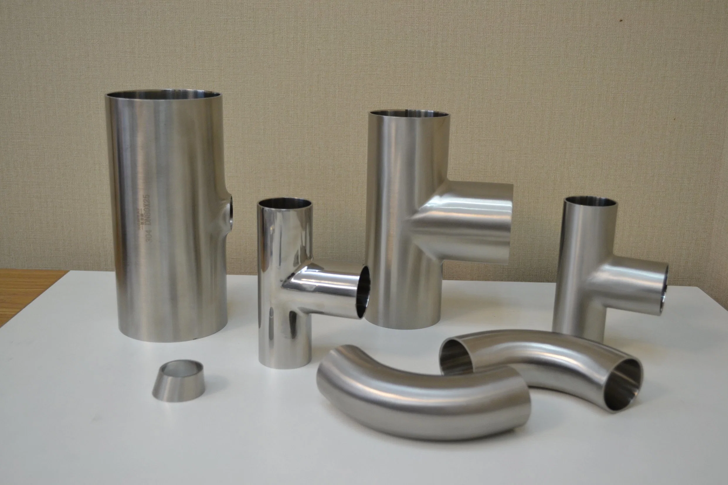 Stainless Steel Food Grade Welded Connection 90d Bend Fittings