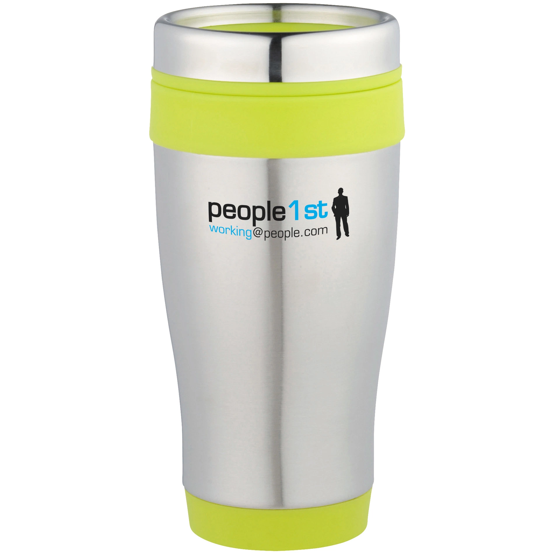 450ml Promotional Mugs Double Wall Inner Plastic Outer Stainless Steel Flask Food Grade Travel Mug