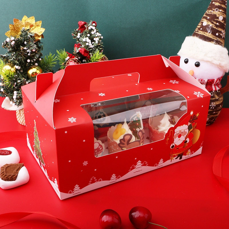 Noël boîte à gâteaux portable de Noël pomme de la veille de Noël Boîte-cadeau retourner un cadeau