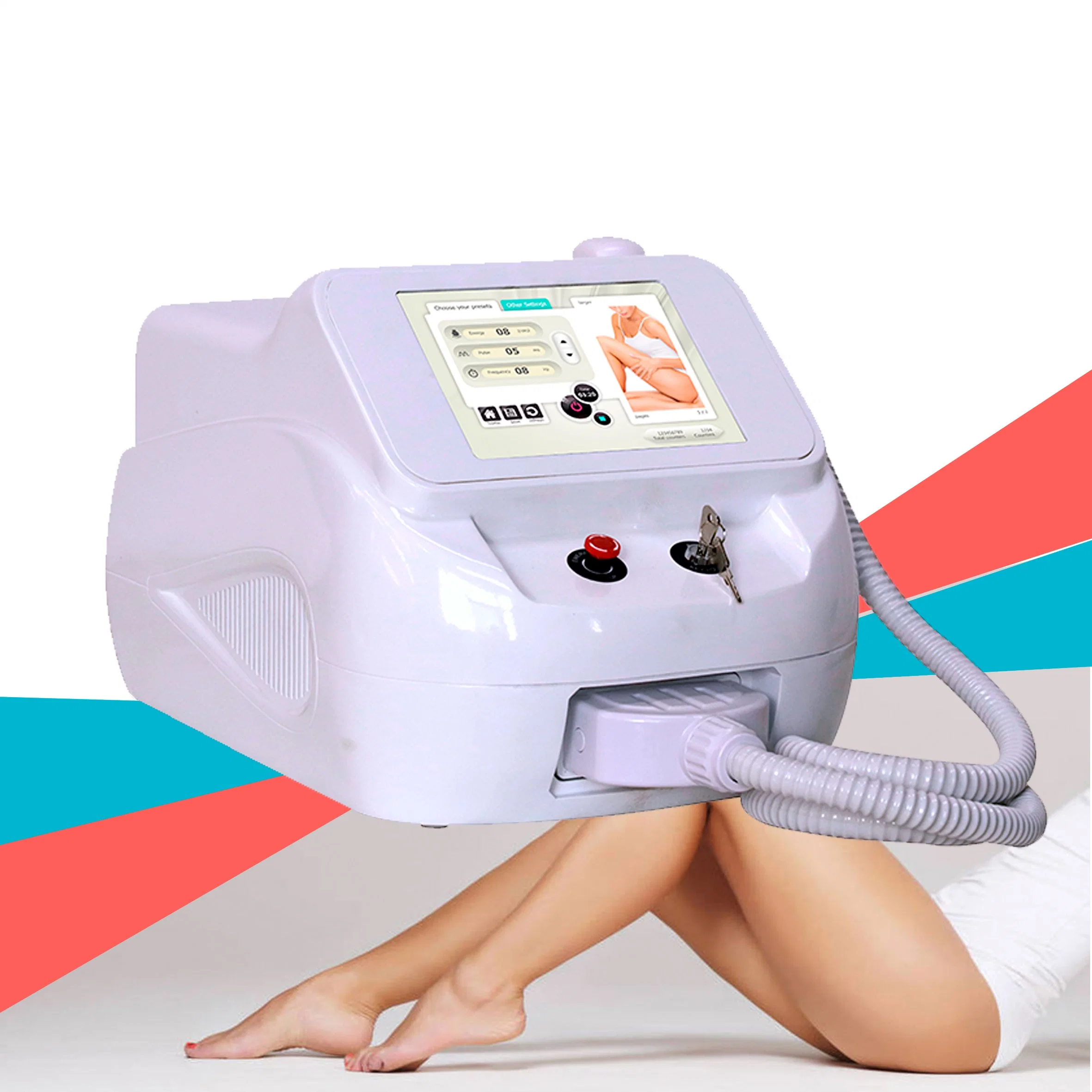 2023 Weifang Km Portable Mini Laser Diode Hair Removal Device 808nm Diodo Laser Depilacion Machine Hair Salon Treatment