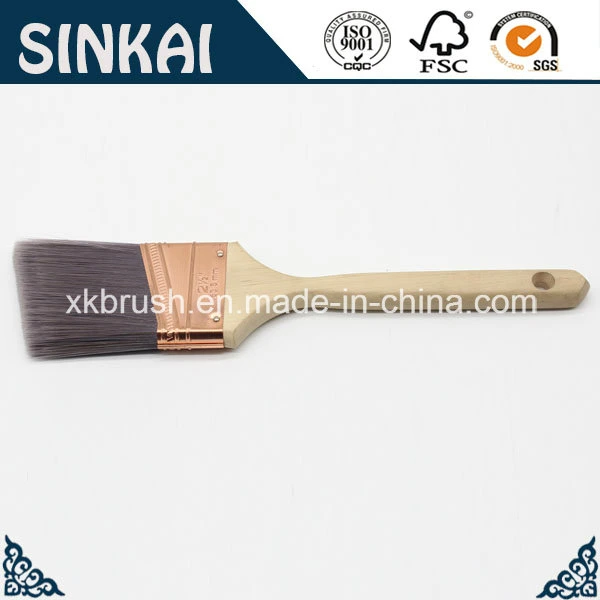 Paint Brush Long Handle with Solid Tapared Filaments