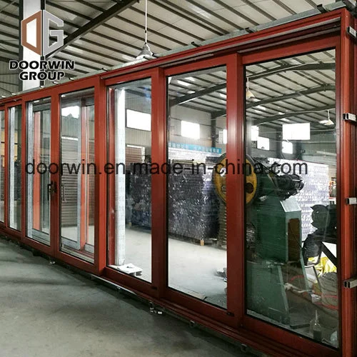 Super Wide Heavy Duty Lift Sliding Door, Oak Wood with Exterior Aluminum Cladding