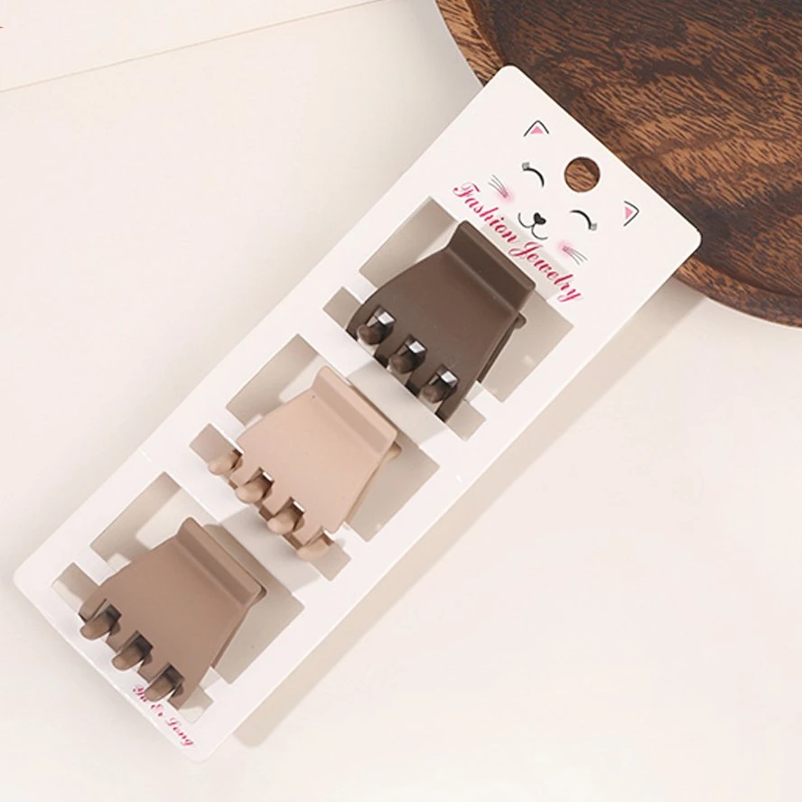 Wholesale/Supplier Korean Style Coffee Color Three Pieces Set Hair Clips for Women