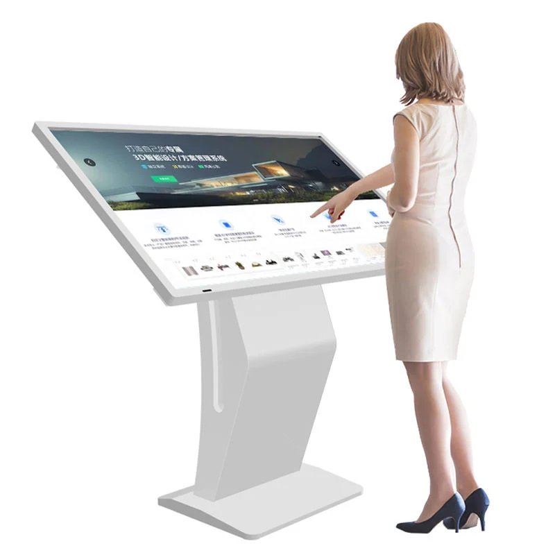 Pantalla LCD HD de 32 43 55 pulgadas Android Interactive Tablet Pantalla táctil Video Signage Kiosk con Stand de Piso Kiosk