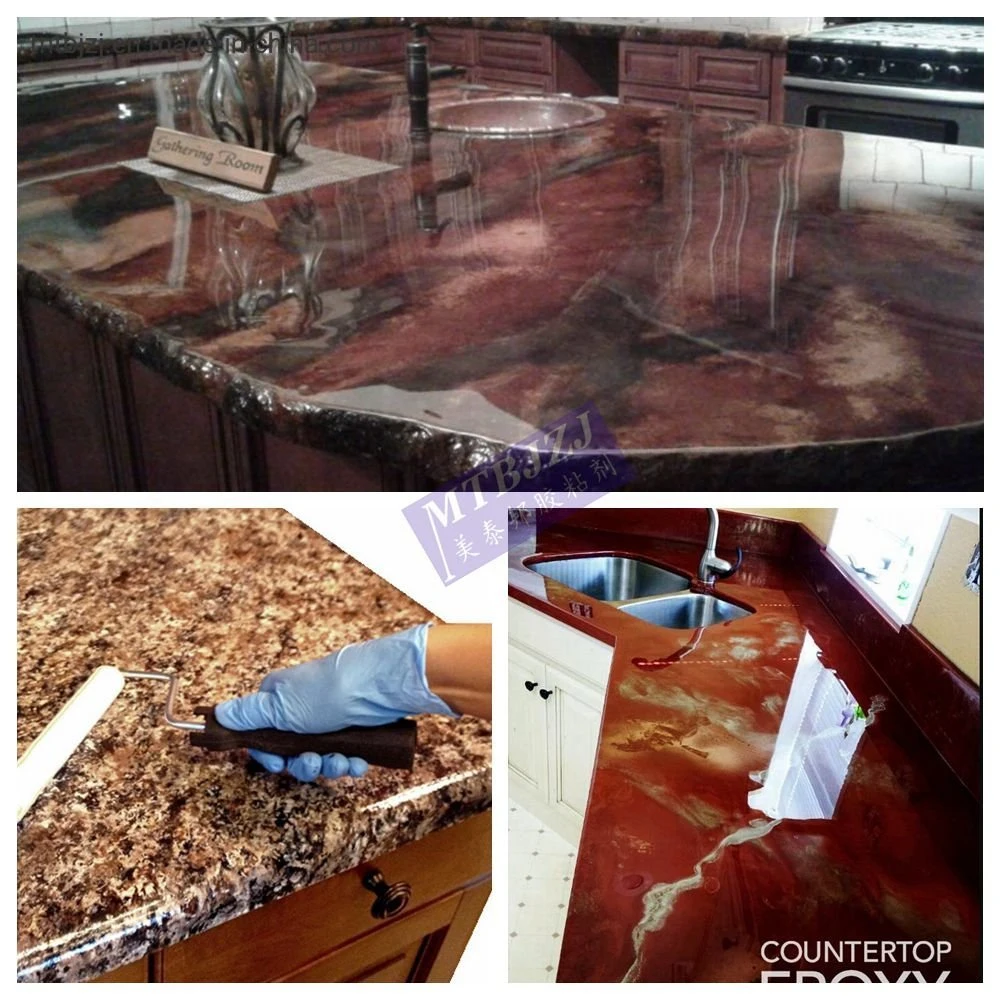 Voc Free No Odor Clear Counter Top Kitchen Epoxy Resin