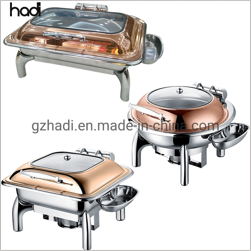 Commercial Kitchen Equipment Prices Wedding Decoration Hot Sale Fast Food Electric Food Warmer Display Buffet Food Warmer 9L Oblong Chafing Dish Set Buffet