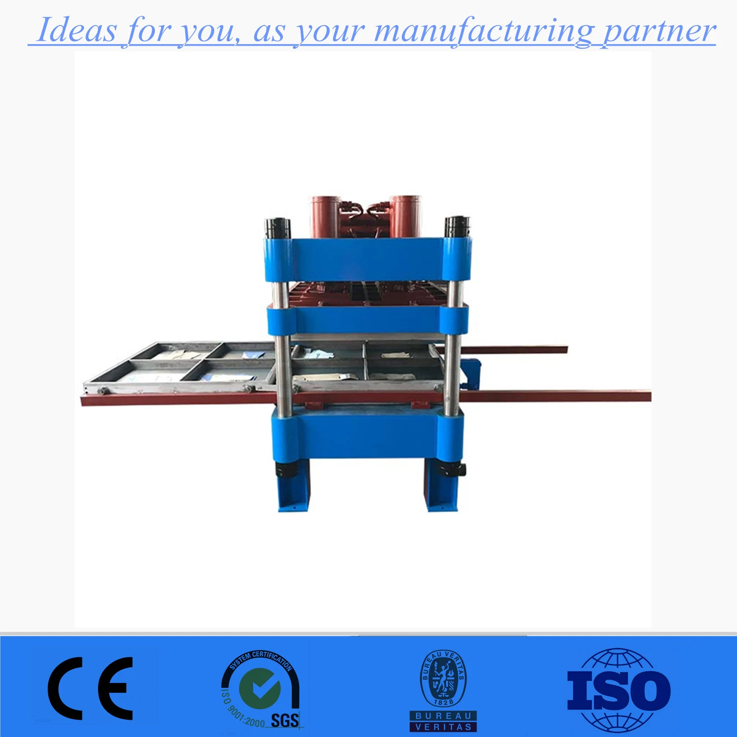 Rubber Tile Vulcanizing Equipment Playground Interlock Rubber Tile Molding Press Machine