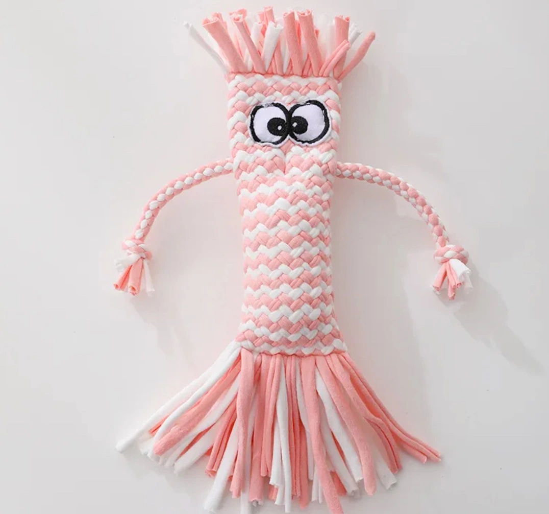 New Arrival in Stock Knitting Rope Toy Squeaky Dog Toy Pet Product