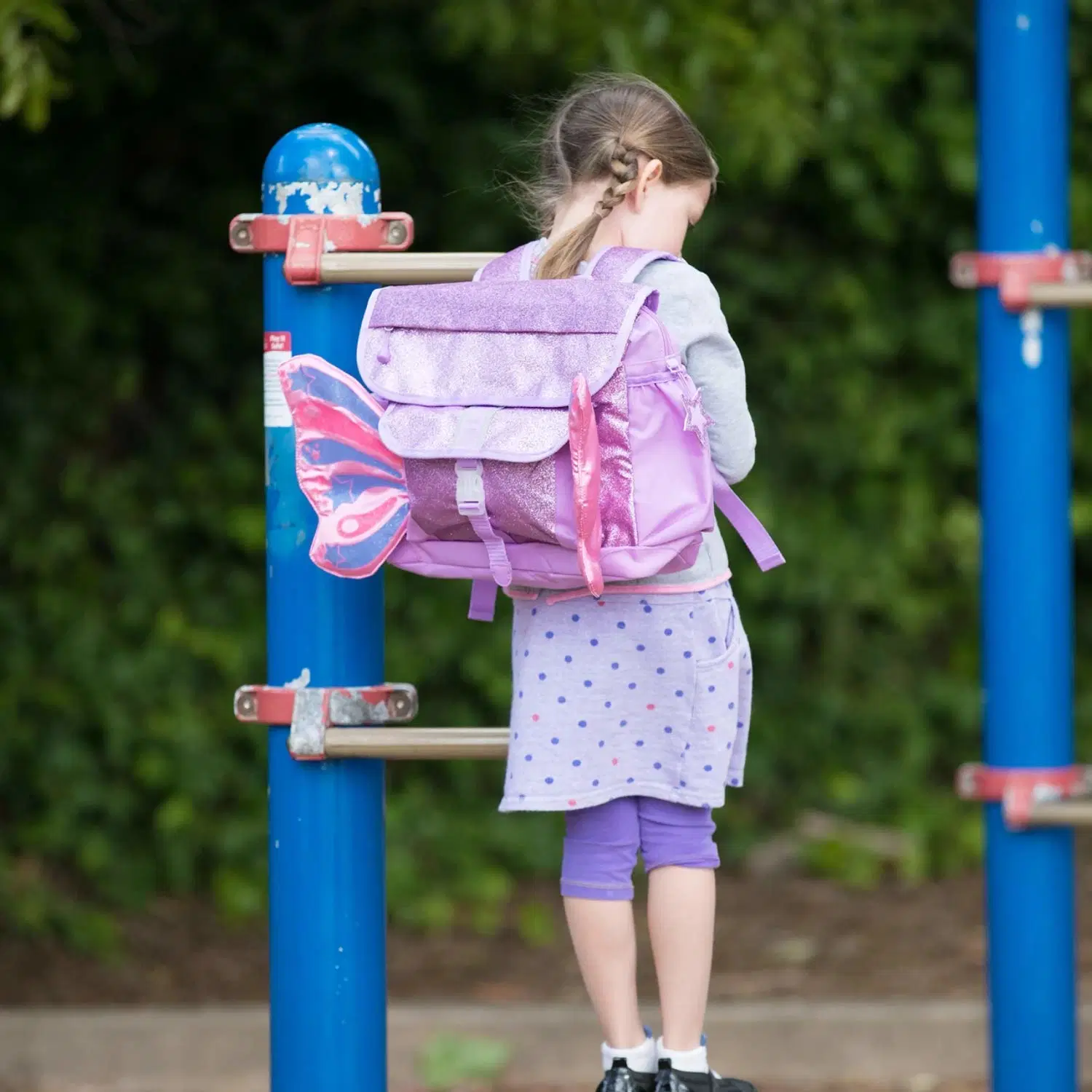 Elementary School Bag Purple Kids School Bookbag School Decoration Lovely for Girl Student