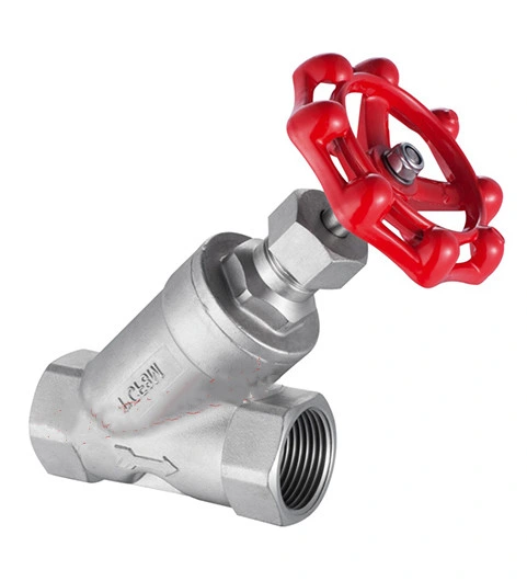 Stainless Steel Manual Thread Angle Seat Globe Valve