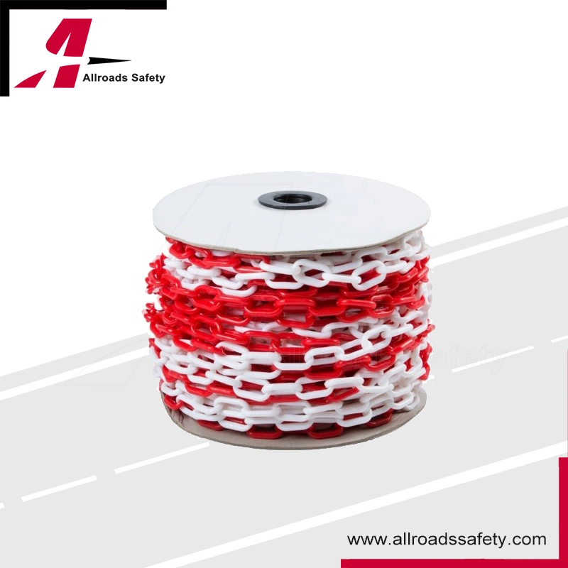 8mm Outdoor Red and White Plastic Traffic Safety Control Chains