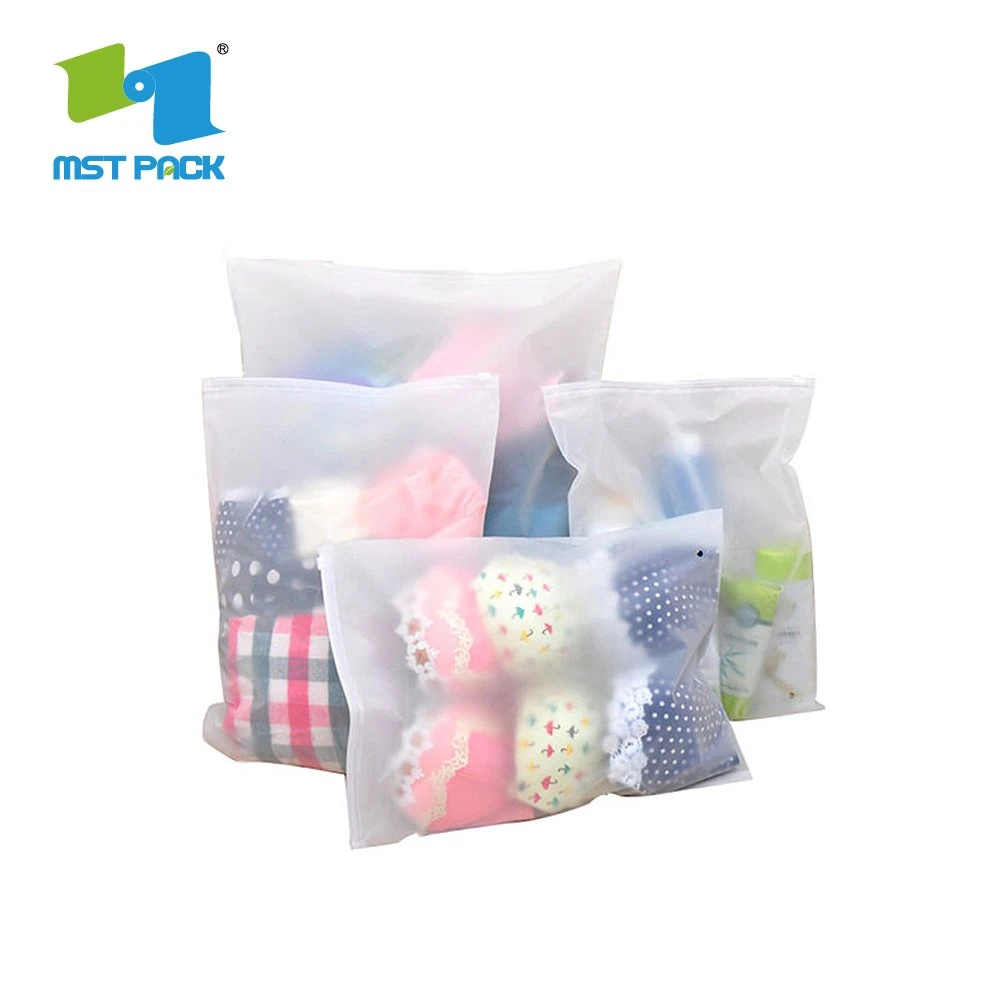 Accept Custom Printed Plastic Zip Lock Bag Packaging Underwear Packaging Clear PVC Ziplock Bag