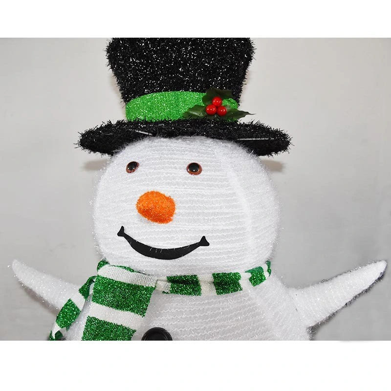 High quality/High cost performance Kd Design Durable Fabric Indoor Outdoor LED Light Christmas Snowman Decoration