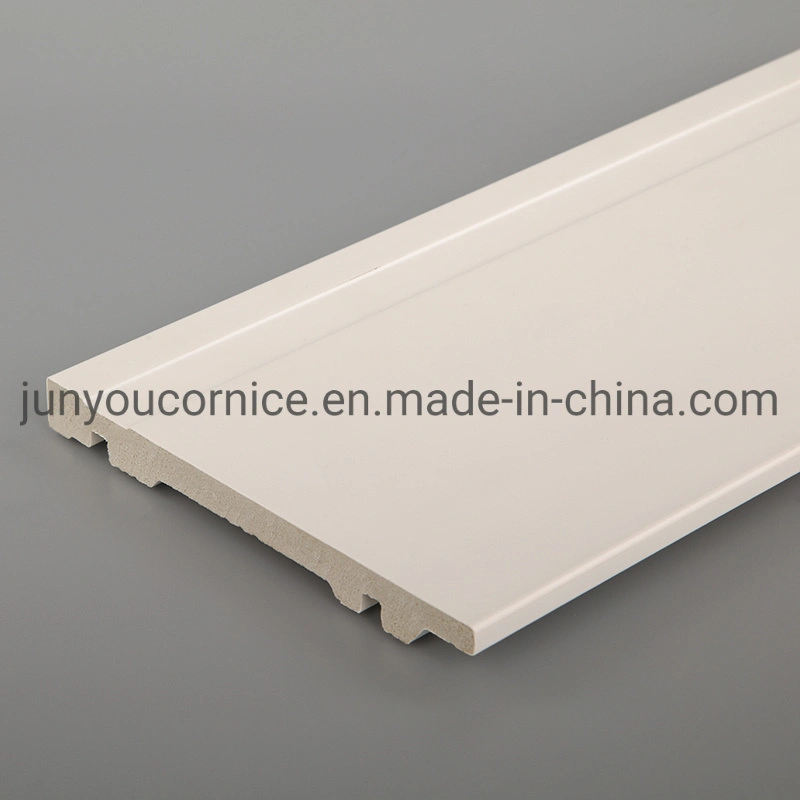 Waterproof Decorative White Foam Plastics Wall Skirting Board PS Skirting Board