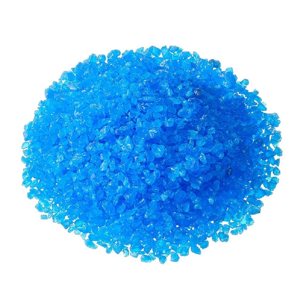 98% de pureté de l'engrais en granulés bleu vif de grade de sulfate de cuivre Sel de cuivre pentahydraté CAS 7758-99-8