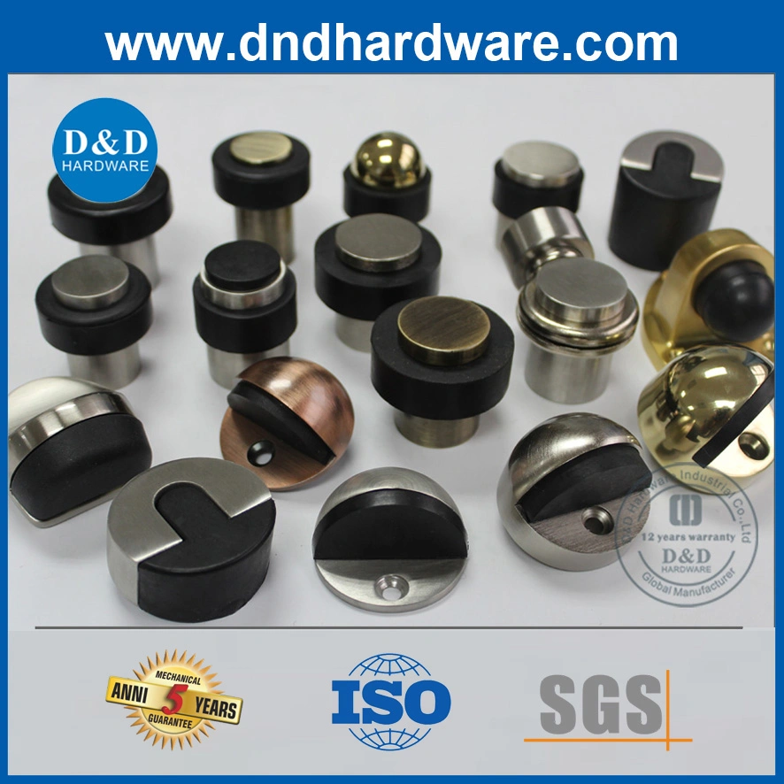 SS304 Matt Black Door Stopper Fittings for Metal Door