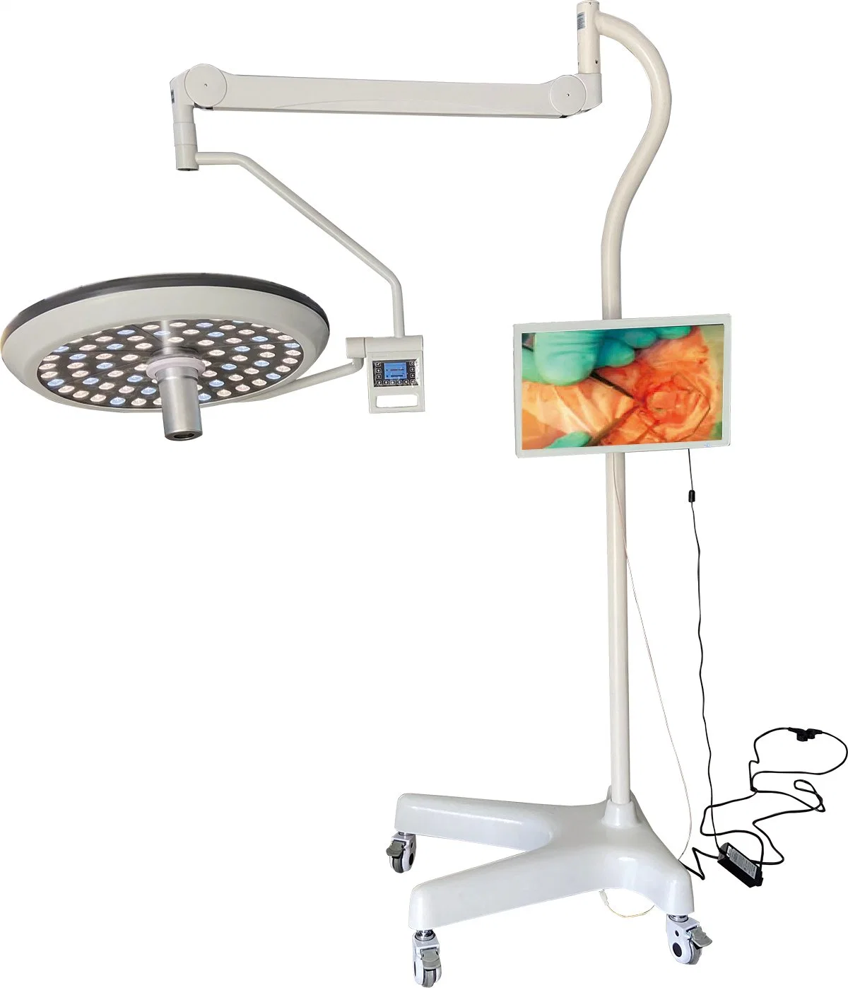 LED Single Arm Surgical Light Ks-700L Mobile with Camera and Monitor From Easywell Medical