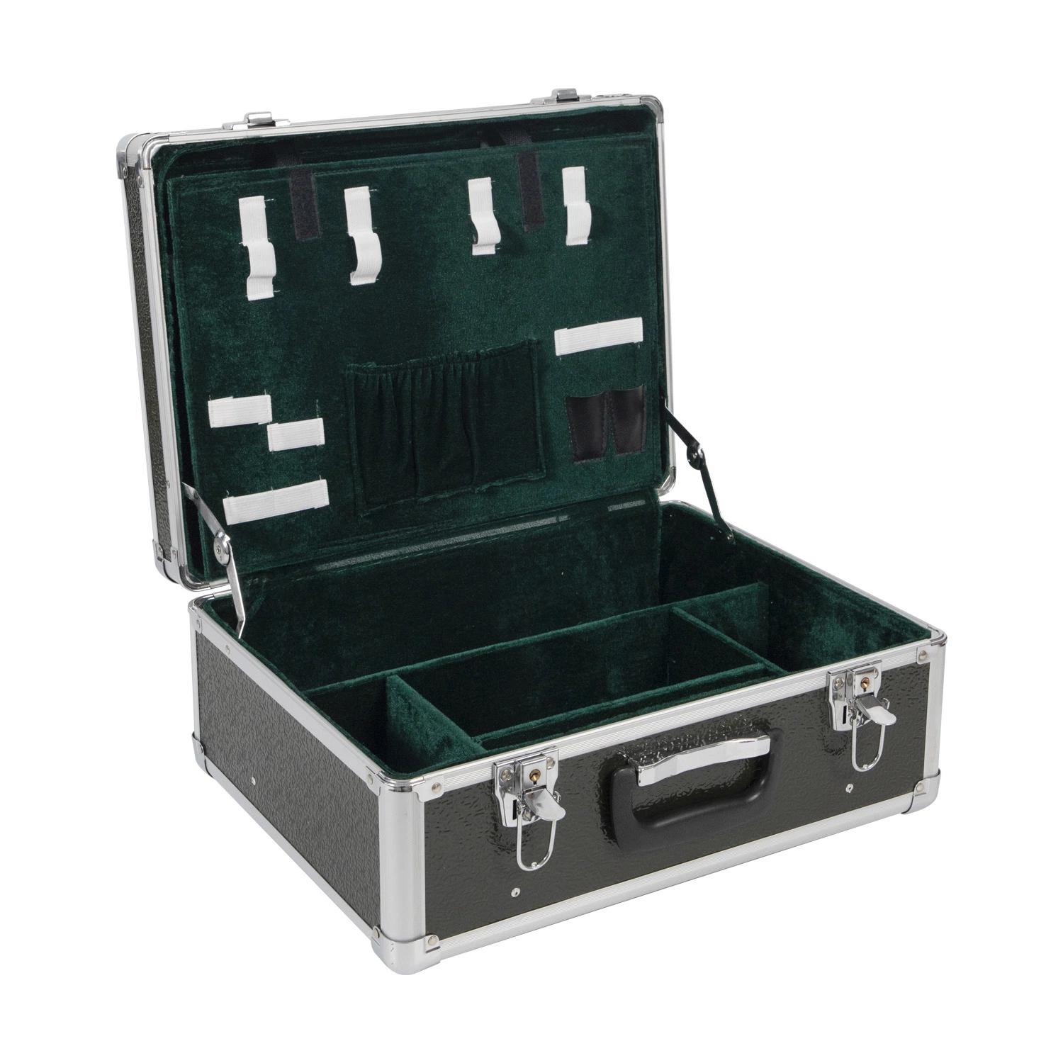 Storage Aluminum Lockable Barber Tool Flight Case with Dividers